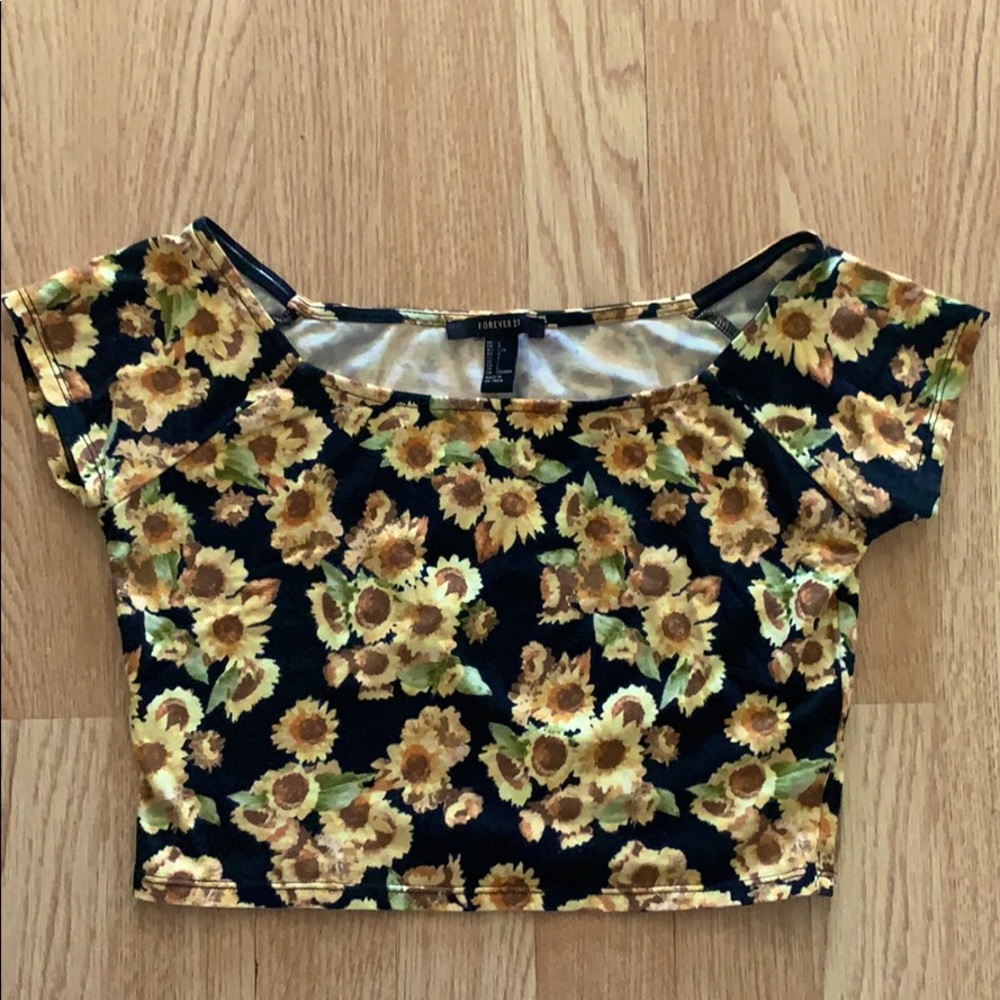 Sunflower crop top